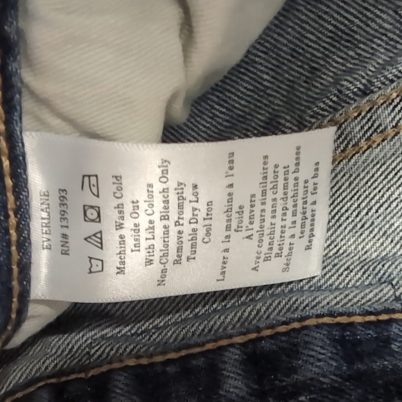 Everlane The Rigid Way High Jean Organic Cotton Size 23 Regular - Picture 6 of 6